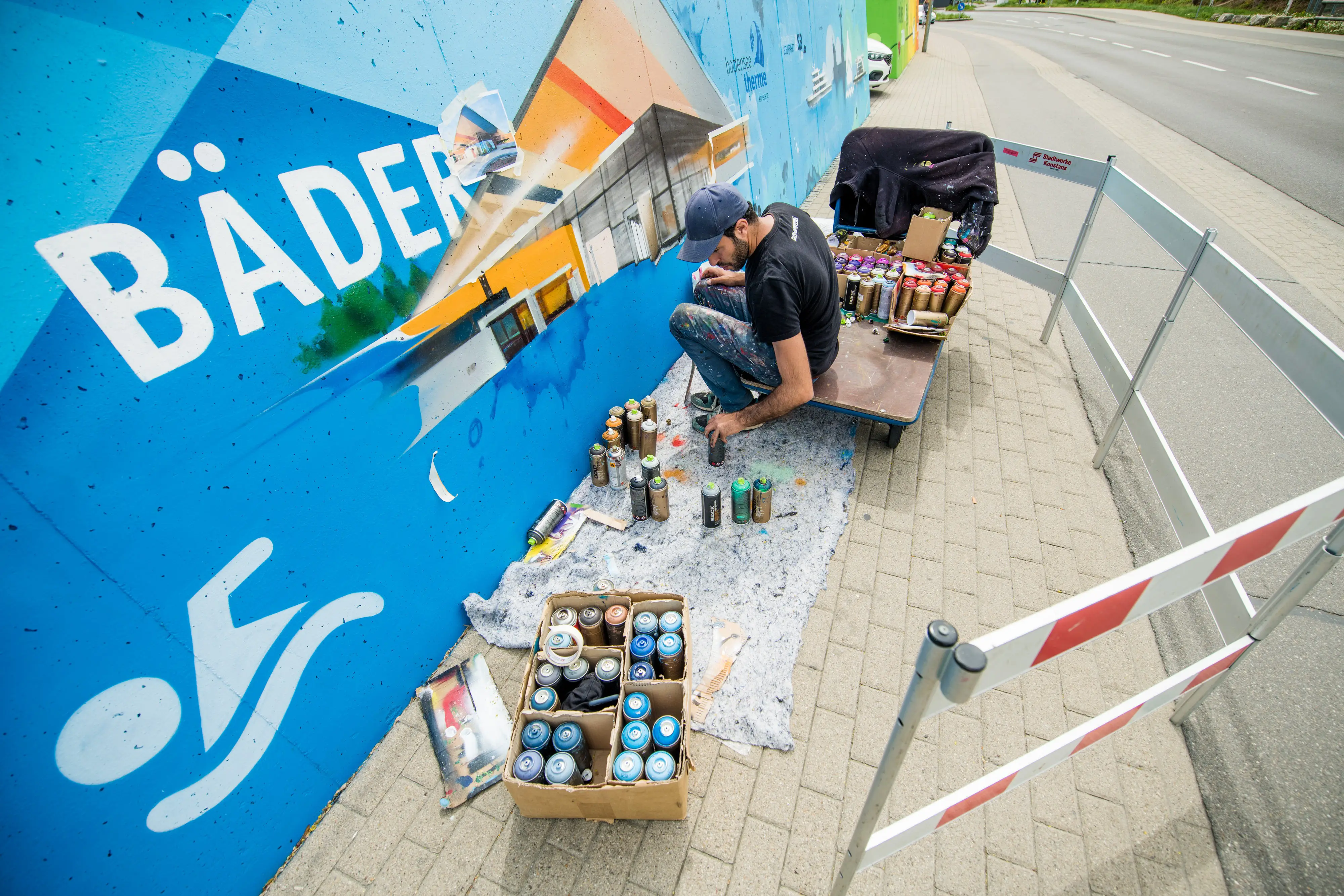 Stadtwerke Konstanz Fassadenbranding